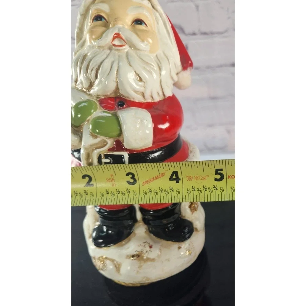 Vintage Musical Santa Spins Plays Here Comes Santa Claus Christmas